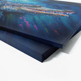 Alligator Swimming In River 1 Wall Art