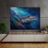 Alligator Swimming In River 1 Wall Art