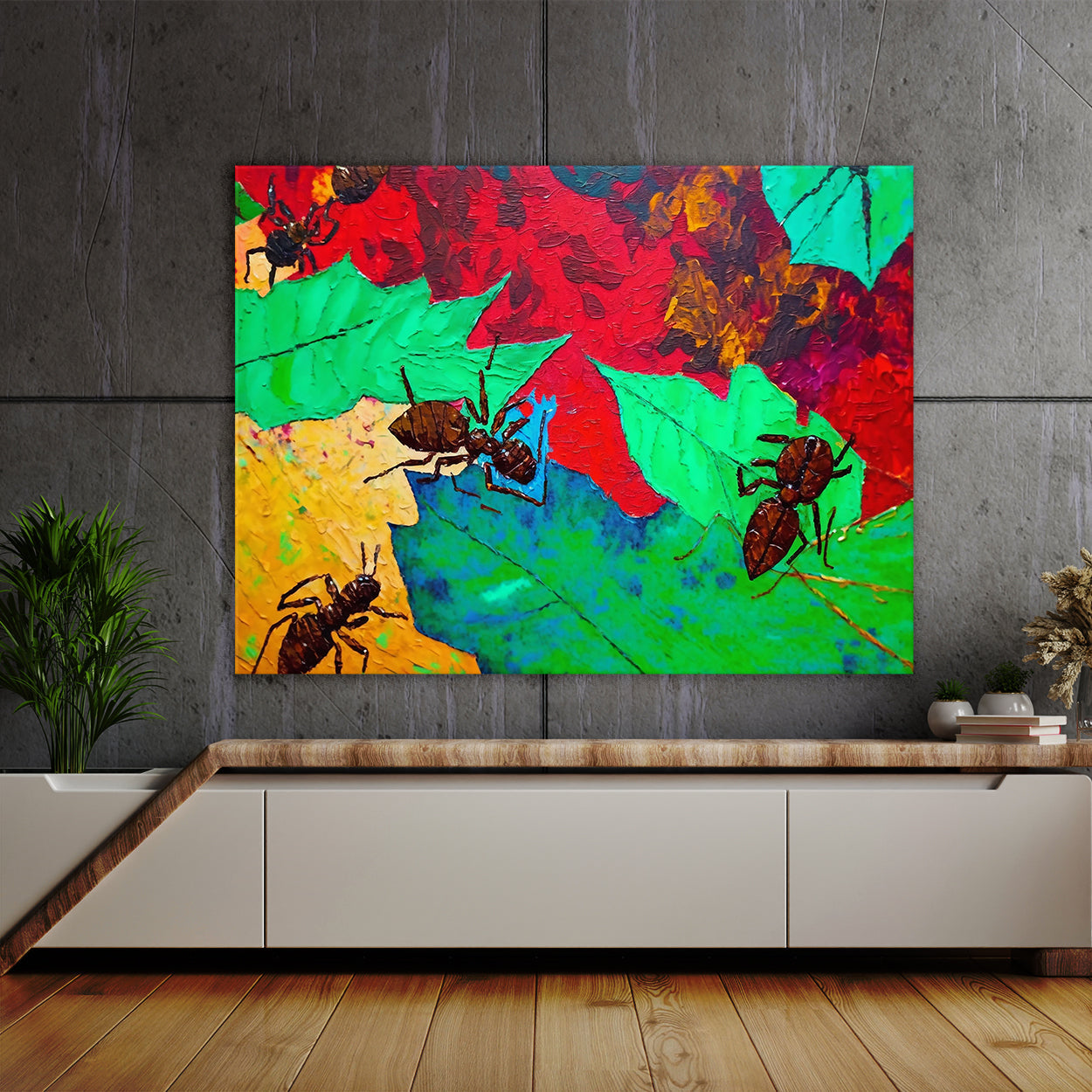Ant Abstract Colorful 6 Wall Art