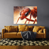 Ant Intricate Red Close Up 1 Wall Art