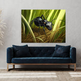 Ant Realistic Black Grass 4 Wall Art