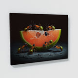 Ant Scavenging Fruit Contrast 2 Wall Art