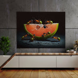 Ant Scavenging Fruit Contrast 2 Wall Art