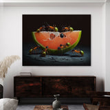 Ant Scavenging Fruit Contrast 2 Wall Art