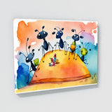 Ant Whimsical Picnic Bold Bright 3 Wall Art