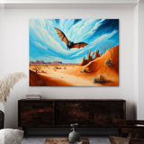 Bat Atmospheric Desert Blue Sky 33 Wall Art