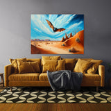 Bat Atmospheric Desert Blue Sky 33 Wall Art