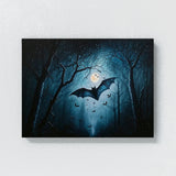 Bat Atmospheric Forest Moon 26 Wall Art