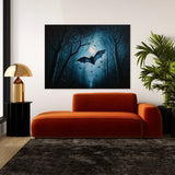 Bat Atmospheric Forest Moon 26 Wall Art