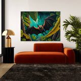 Bat Colorful Flying Jungle 1 Wall Art