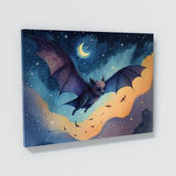 Bat Cute Starry Night 25 Wall Art