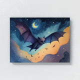 Bat Cute Starry Night 25 Wall Art