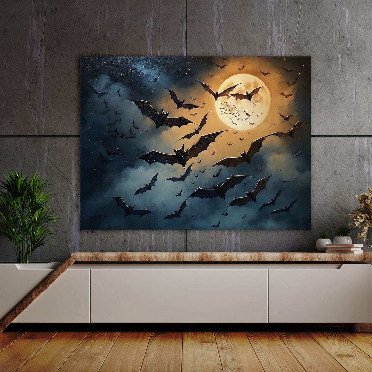 Bat Realistic Flying 27 Wall Art