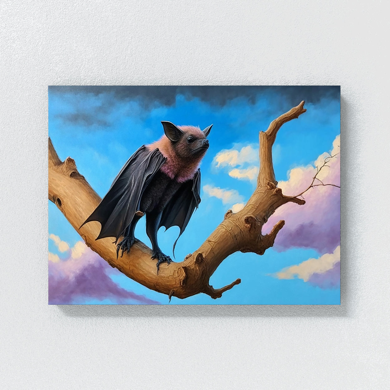 Bat Realistic Landscape 19 Wall Art