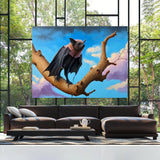 Bat Realistic Landscape 19 Wall Art