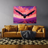 Bat Vibrant Flying 5 Wall Art