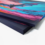 Bat Vibrant Sunset 20 Wall Art