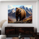 Bear Brown Landscape 38 Wall Art
