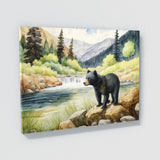 Bear Cute Black 46 Wall Art
