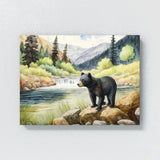 Bear Cute Black 46 Wall Art