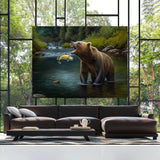 Bear Fishing 12 Wall Art