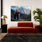 Bear Grizzly Forest 36 Wall Art