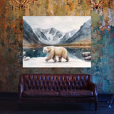 Bear Polar Landscape Ice 40 Wall Art
