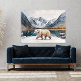 Bear Polar Landscape Ice 40 Wall Art
