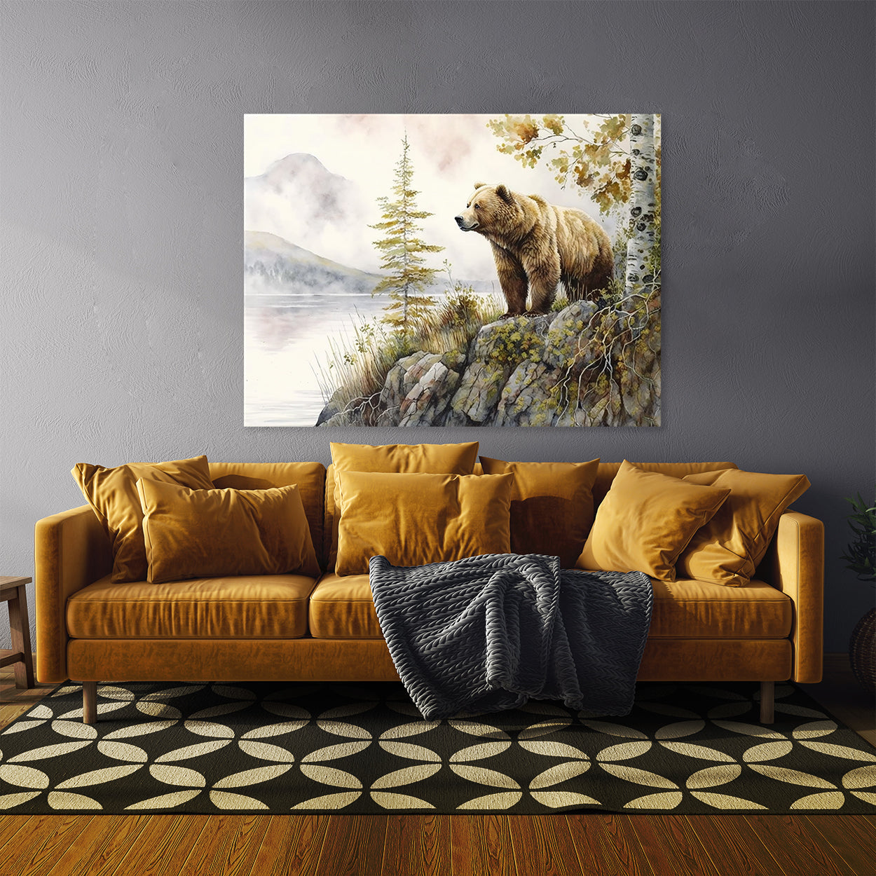 Bear Realistic Kodiak 11 Wall Art