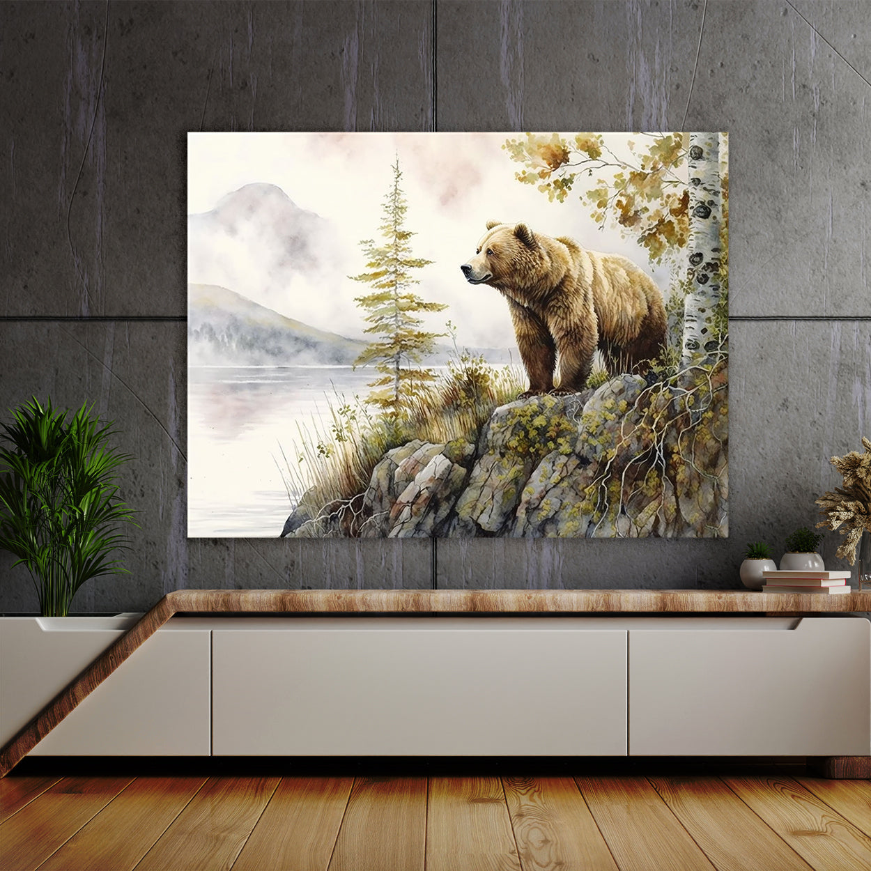 Bear Realistic Kodiak 11 Wall Art