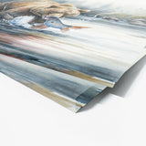 Bear Watercolor Brown Salmon 15 Wall Art