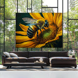 Bee Artwork Sunflower 3 Wall Art