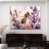 Bee Honeybee Lavender Flower 6 Wall Art
