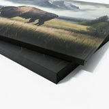 Bison Grass Mountain 15 Wall Art