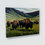 Bison Herd 7 Wall Art