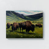 Bison Herd 7 Wall Art