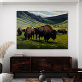 Bison Herd 7 Wall Art
