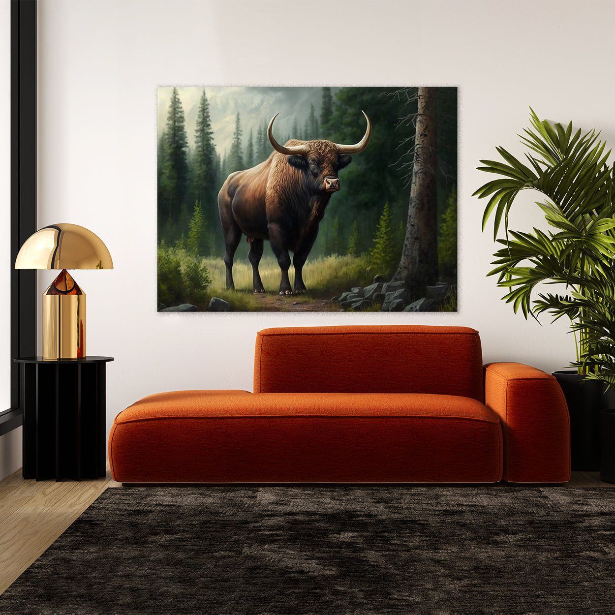 Bull Art Realistic Detailed 34 Wall Art