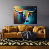 Bull Artwork Dynamic 33 Wall Art
