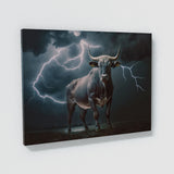 Bull Dramatic Moody 13 Wall Art