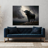 Bull Hilltop Sky 9 Wall Art