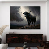 Bull Hilltop Sky 9 Wall Art