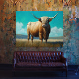 Bull Majestic Sky 1 Wall Art