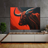 Bull Monochrome 26 Wall Art
