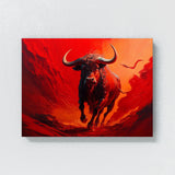 Bull Powerful Red 18 Wall Art