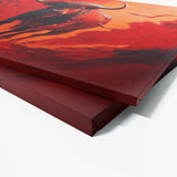 Bull Powerful Red 18 Wall Art