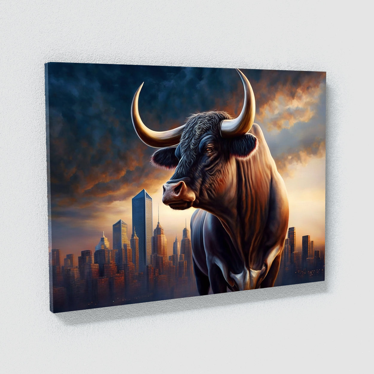 Bull Realistic Detailed 30 Wall Art