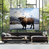 Bull Realistic Detailed 36 Wall Art