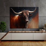 Bull Red Brown 31 Wall Art