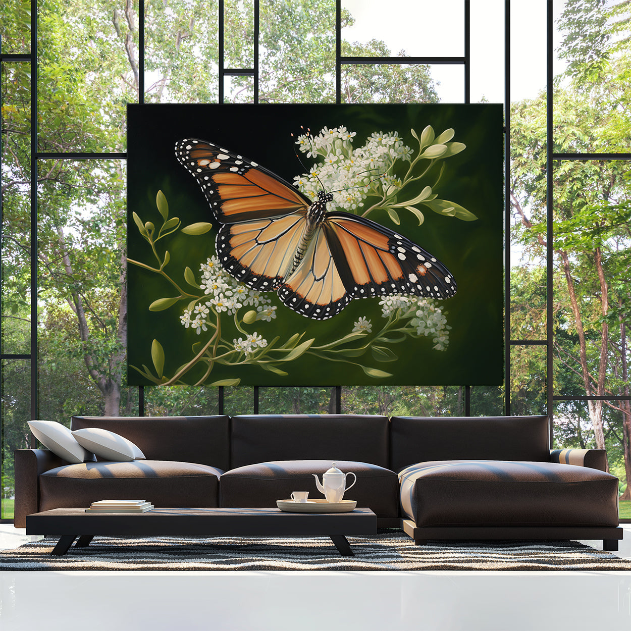 Butterfly Realistic Monarch 1 Wall Art